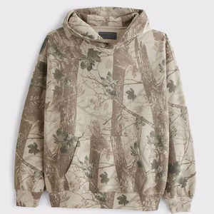 เสื้อฮู้ดดี้สตรีทแวร์รุ่นใหม่ทรงหลวมสำหรับผู้ชาย พิมพ์ลายพรางต้นไม้แบบกำหนดเอง เสื้อฮู้ดดี้ลายพรางผู้ชายแบบเรียบง่าย - Product Image 3