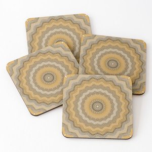 Vente en gros d'ustensiles de cuisine Sous-verres en bois faits à la main en bois de hêtre naturel Sous-verres carrés ronds et articulés pour la bière bourbon Whisky Planche à thé - Product Image 2