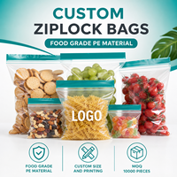 Producent van op maat gemaakte ziplock zakken voor levensmiddelen, geschikt voor verpakkingen van verse producten