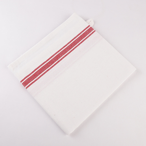 Vintage Strips Recycled Cotton Kitchen <b>Towel</b> in <b>Red</b> for Golf Kitchen Use - Product Image 6