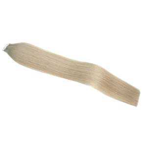 Extensions de cheveux humains Remy blond cendré à bandes adhésives, double épaisseur, lisses, trame invisible - Product Image 3