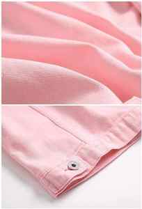 Dernières vestes en jean unisexes au design unique, sur mesure, OEM, grande taille, surdimensionnées, manches longues, basiques, boutonnées, avec poches - Product Image 4