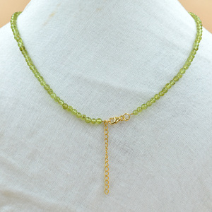 Natural Green <b>Peridot</b> Faceted Gemstone Beads <b>Necklace</b> For SemiPrecious Jewelry From Manufacturer Buy - Product Image 3