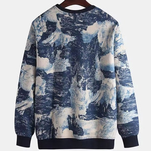 Manches longues Nouveau design Hommes Imprimé Sweats Coton Prix de gros Basics Hommes Imprimé Sweats - Product Image 2