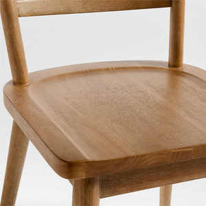 Silla de comedor de madera maciza moderna para el hogar o el hotel para el apartamento o el espacio comercial de fábrica al por mayor - Product Image 3