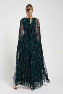 เดรสทรงเอไลน์ประดับลูกปัดด้านหน้า ดีไซน์สมมาตร คอทรงโอ ผ่าข้างเอว ป้องกันไฟฟ้าสถิต เหมาะสำหรับงานปาร์ตี้ ค็อกเทล ระบายอากาศได้ดี - Product Image 4