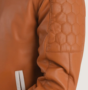 2024 Best Selling Custom leather <b>Jacket</b> for <b>Men</b> Stand Collar Wholesale for Winter - Product Image 6