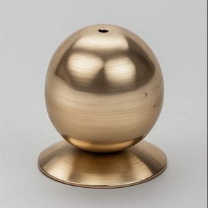 Modern Brass Aromatic <b>Incense</b> <b>Stick</b> <b>Holder</b> Knob with Sleek Lines and Contemporary Minimal Design Look - Product Image 1