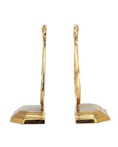 Exportador de sujetalibros de metal para sostener libros y sujetalibros decorativos para la decoración de la Mesa de estudio de la biblioteca de la oficina en casa (dorado) - Product Image 4