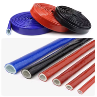 Gaine isolante en fibre de verre enduite de silicone certifiée CE haute température 4KV (jusqu'à 7000V)