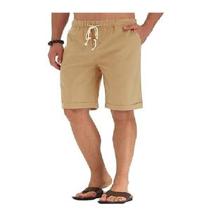 Bangladesh fabrication exportation meilleur prix hommes décontracté couleur unie court 100% coton respirant taille d'impulsion de l'usine - Product Image 3