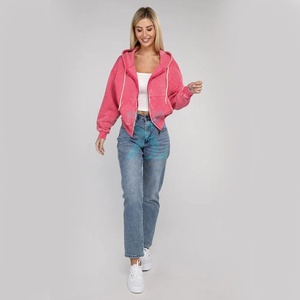 เสื้อฮู้ดมีซิปโอเวอร์ไซส์สำหรับผู้หญิงเสื้อมีฮู้ดผ้าฟลีซแบบสวมหัวมีฮู้ดโอเวอร์ไซส์สำหรับฤดูหนาว - Product Image 4