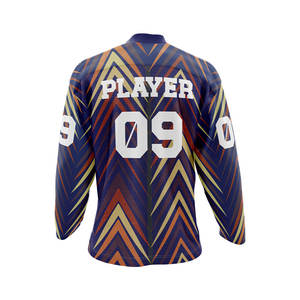 Maillot de hockey sur glace personnalisé, pas cher, unique, avec capuche, en jersey, en twill, avec lacets - Product Image 5