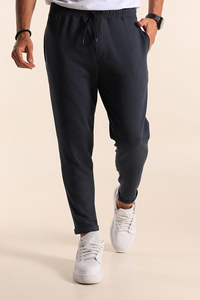 Pantalones de hombre de otoño cálidos y ligeros, acampanados, tallas grandes, casuales, deportivos, de cintura media, de algodón, de ajuste holgado, con cordón y bolsillos. - Product Image 5