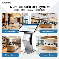 AOOWHAO Kiosco de Autoservicio con Pantalla Táctil de Mesa, de 21.5 a 65 Pulgadas, Horizontal, para Pedidos de Comida en Restaurantes, con Sistema Android