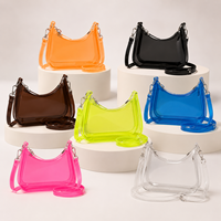 Sac à bandoulière de luxe personnalisé avec logo pour femme, couleur unie, fermeture éclair, sac à main avec décoration de serrure, sac sous le bras tendance, vente en gros
