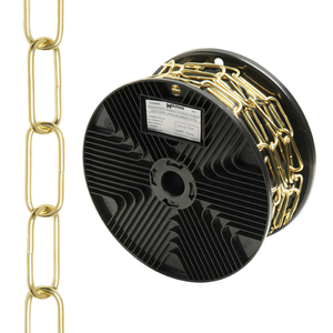 Catena Decorativa in Ottone Liscio 3,4x43 mm. Rotolo da 20 metri - Product Image 1