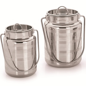 Boîte à lait en acier inoxydable de ml, sans jointures, réservoir de stockage en métal en acier inoxydable - Product Image 1