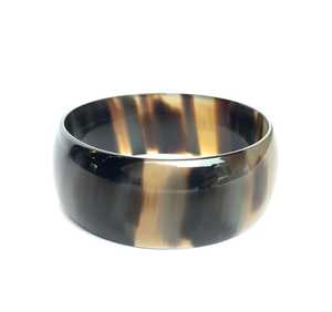 Brazalete de cuerno natural hecho a mano elegante respetuoso con el medio ambiente, joyería de moda con estilo único de artesanía de media luna - Product Image 3