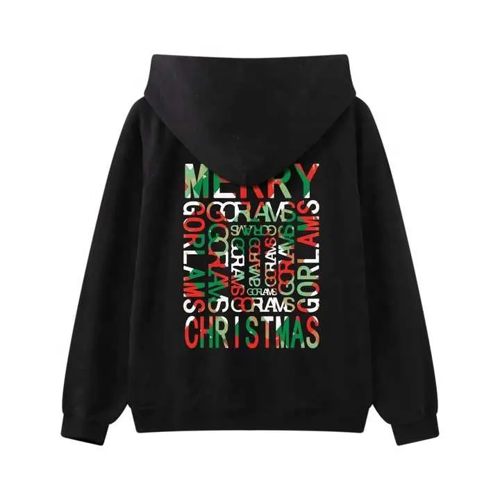 Christmas 100% cotton Sweatshirt Wholesale Customized LOGO Pattern Design Original Men Hoodies