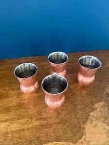 Meilleures ventes 2025 Nouveau design Verres en cuivre Métal écologique poli avec une nouvelle texture Prix de gros pour hôtel et restaurant - Product Image 5