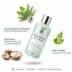 200g Bain de pieds naturel équilibré en pH, soin quotidien doux, testé dermatologiquement, marque privée OEM, Italie, RedMoringa pour la relaxation - Product Image 3