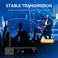 Debra ER-280 système de surveillance intra-auriculaire sans fil Singal Channel UHF avec émetteur multiple pour les petits concerts et le cinéma maison