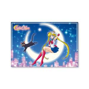 Póster de Sailor Moon y Luna de estilo moderno hecho de papel para decoración de pared - Product Image 1