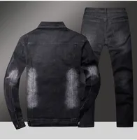 Combinaison en jean vintage pour homme personnalisée avec broderie, rivets, motif uni, respirante, 100% coton, détails boutonnés pour l'hiver/le printemps