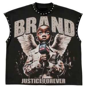 เสื้อกล้ามปักลายเพชรแบบวินเทจสุดเทรนดี้ รุ่น Glory Custom Acid Wash พิมพ์ลายกราฟิก DTG สำหรับใส่เท่ๆ สไตล์สตรีทแวร์ 男女兼用 - Product Image 1