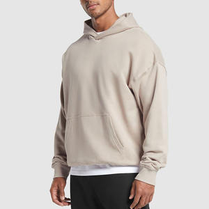 custom <b>men's</b> hoodies drop shoulder heavy weight high quality casual <b>men</b> hoodie oversize 100% cotton <b>pullover</b> hoodies - Product Image 2