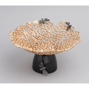 Bol à fruits moderne de luxe, fait à la main, en métal, sur piédestal, décoration d'intérieur, présentoir de table de mariage, cadeau en gros, léger, 1 kg - Product Image 6