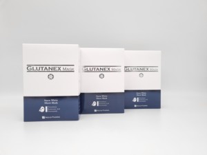 Masque en coton Glutanex au glutathion 15 feuilles/boîte Soins du visage Hydratation en profondeur et éclaircissement - Product Image 3
