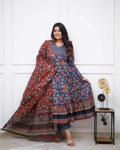Nuevo exclusivo estilo indio y pakistaní Georgette Anarkali vestido pesado bordado trabajo largo vestido de fiesta - Product Image 3