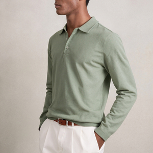 Los polos de manga larga para hombre más vendidos para hombre, ropa de golf y negocios informal de algodón de primera calidad, fabricante OEM y suministro a granel - Product Image 1