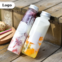 330ml 400ml PET Bouteilles de boisson en plastique transparent avec bouchon à vis Emballage personnalisé pour lait thé jus eau Pavico Vietnam