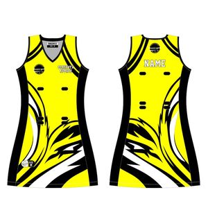 Uniforme de robe de Netball pour femmes professionnelles Premium Plus Size Bibs Technique d'impression par sublimation - Product Image 1