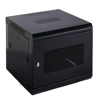 Armoire réseau 9U avec rails réglables, panneau de gestion des câbles et côtés perforés, rack de serveur Pvc Trunking Easy Mount