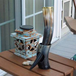 Corne à boire viking et à utiliser pour les fêtes, pour boire de la bière viking, personnalisation de la taille et de l'emballage, vente en provenance d'Inde - Product Image 1