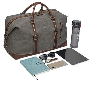 Nouveau design personnalisé OEM Sac polochon de voyage en cuir de grande capacité en toile Sac à dos Sac polochon de voyage étanche pour le sport - Product Image 2