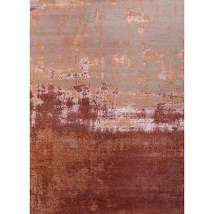 Alfombra Kavi de Lana y Seda de Bambú Anudada a Mano, Rosa y Morado Abstracto, Nueva, 9x12, para Decoración de Sala de Estar, Modelo Teoría del Caos Esk-361 - Product Image 1