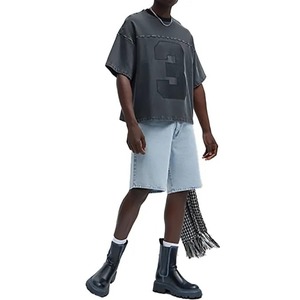 Camiseta de lavado ácido más vendida, camiseta de bajo precio, camiseta personalizada al por mayor, camiseta de lavado ácido suave al tacto personalizada - Product Image 6