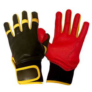 Gants de frappeur de baseball avec logo personnalisé et design Gants de frappeur en cuir souple pour l'entraînement et la compétition vente en gros - Product Image 4