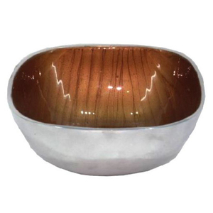 Top vente à la main émail finition aluminium bol de service métal matériel pour les fêtes prix de gros - Product Image 1