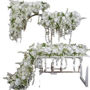 Arrangement floral de mariage personnalisé <span class=keywords><strong>en</strong></span> usine, <span class=keywords><strong>boule</strong></span> de fleurs, chemin de fleurs, arche de fleurs, mur de fleurs, bouquet de fleurs, fournisseur de mariage - Product Image 1