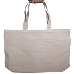 Bolso de compras de lona extragrande 100% algodón, bolso de playa reutilizable ecológico de alta calidad, bolso de hombro multiusos para playa - Product Image 2