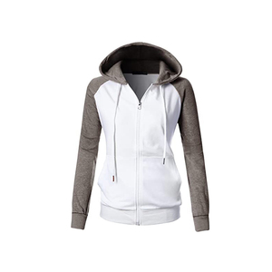 Sudadera Unisex con Capucha y Cierre de Cremallera, Manga Raglán, Color Sólido, Felpa Francesa, Estilo Casual para Otoño, Corte Regular - Product Image 3