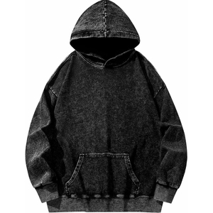 Sweat à capuche surdimensionné entièrement personnalisé, délavé à l'acide, pour un usage décontracté ou sportif, 100% coton, haute densité, sweat à capuche streetwear unisexe - Product Image 1