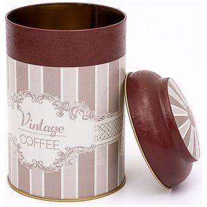 1.2L Elegance Boîte Métallique Ronde avec Couvercle Dôme Ø105X150mm pour Accessoires Café & Thé - Product Image 1