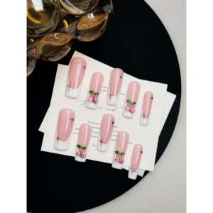 Breloque en strass couleur cerise - Product Image 2